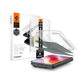 Spigen Glas.tR EZ Fit Pro HD AC / Szkło ochronne / Filtr prywatyzujący / 9H+ / 2 szt. / Apple iPhone Duo
