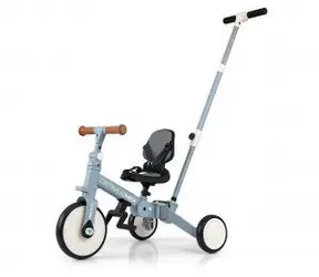 Milly Mally Trójkołowy rower 5w1 Optimus Max Denim / Dziecięcy trójkołowy rower