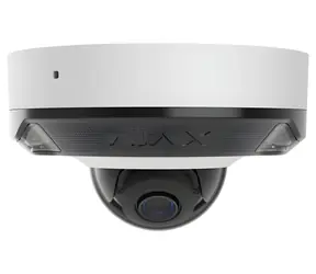 AJAX DomeCam Mini HL 8 Mpx, obiektyw 4 mm, oświetlenie hybrydowe 50 m, AI, microSD, IP65, biały