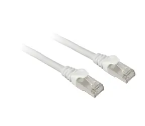 Sharkoon RJ-45 Cat.7a SFTP biały / Kabel krosowy / RJ45-RJ45 / 7,5 m / LSOH