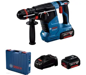 BOSCH GBH 187-LI / Wiertarko-wkrętarka akumulatorowa / SDS- PLUS / JEDEN UCHWYT / 18 V / 2 x 5,0 Ah / walizka