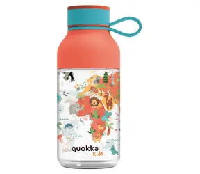 Mapy Quokka Ice Kids 430 ml / Butelka dla dzieci / Pasek / Tritan / Bez BPA