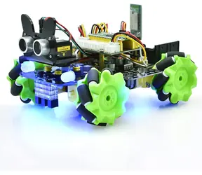 KEYESTUDIO 4WD Mecanum Robot Car do Pico / Zestaw konstrukcyjny / Koła Mecanum / Bluetooth / Pilot na podczerwień