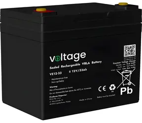Napięcie VE12-33 / Akumulator UPS / VRLA AGM / 12V / 33Ah