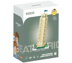Zestaw konstrukcyjny KOCO Mini Krzywa Wieża w Pizie / 548 elementów / plastik / od 6 lat