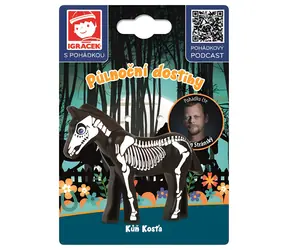 EFKO Zabawkowy koń Kosťa z bajki „Północne wyścigi” / Figurka na karcie / plastik / 7,5 cm / 3+