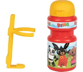 Butelka do picia Króliczek Bing / Butelka dla dzieci / z uchwytem na rower / Plastik / 7,5 x 18,5 cm