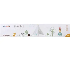 Namiot tipi VIGA PolarB biały / Okno / 121,5 x 150 x 121,5 cm / drewno, materiał / od 3 lat