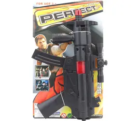 Pistolet maszynowy Orion z celownikiem na karcie / Pistolet dla dzieci / Plastik / 26 cm / Efekt dźwiękowy strzału
