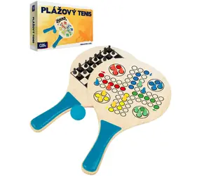 Zestaw gier Albi Tenis plażowy, Szachy, Nie bądź zły 3 w 1 / Drewno / 2+ graczy / od 6 lat