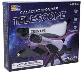 Teleskop astronomiczny dla dzieci Wiki / Teleskop / Powiększenie 20x/30x/40x / Obrotowy obiektyw / Statyw i wymienne obiektywy