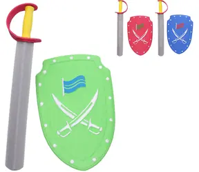 Zestaw WIKY Rycerski miecz i tarcza / Pianka / 57 cm / 3 kolory / od 3 lat