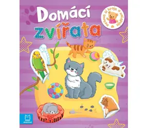 AKSJOMAT Książka z naklejkami Mrňous bawi się i przykleja Zwierzęta / od 3 lat / 10 stron / Naklejki wielokrotnego użytku