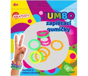 WIKY Zestaw kreatywny Jumbo gumki do robienia bransoletek / 70 szt. / plastik, guma / od 4 lat