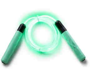 MERCO Skakanka Luminous 280 cm zielona / Świecąca / Na baterie / Plastikowa