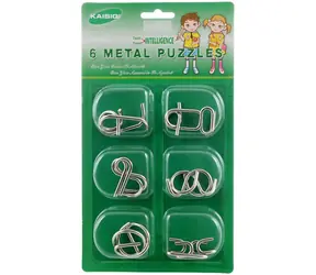 Puzzle metalowe Orion (14877) / Zestaw 6 sztuk / Rozkładanie i składanie / Instrukcje obrazkowe