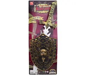 Miecz z tarczą MADE na kartonie / Plastik / 58 cm / od 3 lat
