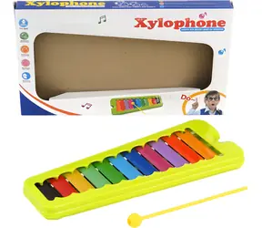 Ksylofon 11 klawiszy z młoteczkiem / Instrument muzyczny / Metal i plastik / od 18 miesięcy