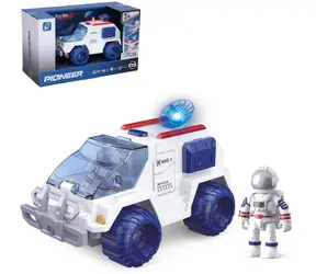 WIKY Pojazd kosmiczny z astronautą 17 cm / Koło zamachowe / Światło i dźwięk / Radar świetlny