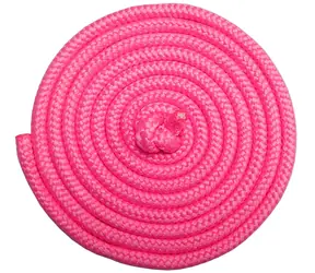 KUBISPORT Skakanka różowa / Długość 3 m / Ćwiczenia fitness