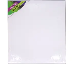 Obraz na płótnie Wiki 40x50 cm biały / Płótno / 280 g/m2 / naciągnięty na ramę
