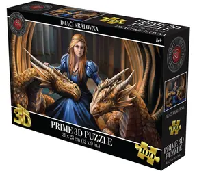Puzzle 3D Prime Królowa Smoków / 100 elementów / efekt 3D / 31 x 23 cm