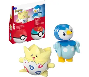Mega Pokémon Piplup i Togepi Zestaw Budowlany / 2x Poké Ball / 41 elementów / od 6 lat