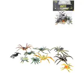 Orion Figurki Pająków mix / 10 szt. / plastik / 6 cm / od 3 lat
