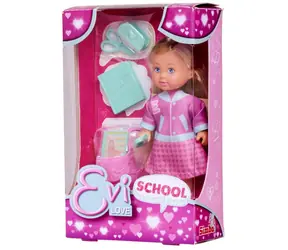 Simba Lalka Evička uczennica z przyborami szkolnymi / 12 cm / od 3 lat