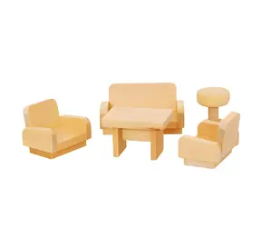 Meble dla lalek MADE Salon / drewno / 16x12x7,5 cm / od 3 lat