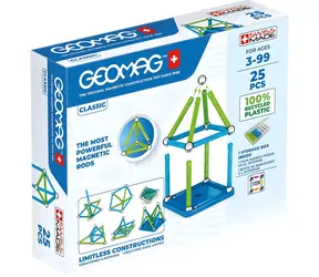Geomag Magnetyczny zestaw konstrukcyjny Classic zielono-niebieski / 25 elementów / 3-99 lat