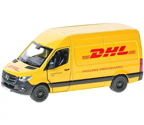 Model samochodu KINSMART Mercedes-Benz DHL / 1:48 / metal i plastik / pull-back / 12,5 cm / od 3 lat