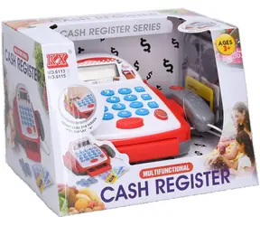 WIKY Kasa fiskalna dla dzieci ze skanerem / Na baterie / Z dźwiękiem i światłem / 19 cm