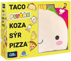 Gra karciana Albi Taco, koza, ser, pizza z pluszową pacynką / Edycja specjalna / 2-8 graczy / od 8 lat