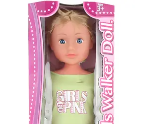 Orion Lalka chodząca blond 80 cm / mechaniczna chodząca / plastikowa / od 3 lat