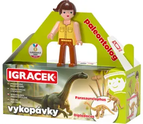 EFKO Igráček Paleontolog / Wykopaliska dinozaurów / Parasaurolophus i Diplodocus / od 5 lat