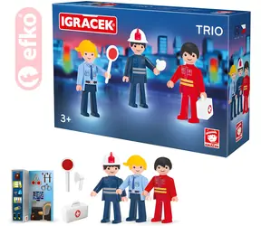 EFKO Toy Trio We Rescue / Zestaw 3 figurek z akcesoriami / plastik / od 3 lat
