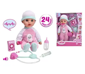 Simba Lalka Laura Mała Pacjentka / akcesoria medyczne / dźwięk / 30 cm / od 2 lat