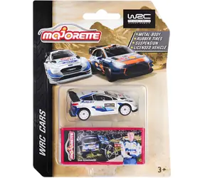 MAJORETTE Car WRC / Pudełko kolekcjonerskie / metal / wolnobieg / długość 7,5 cm