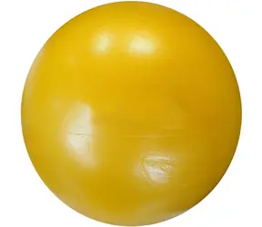 Piłka gimnastyczna KUBIsport żółta / Średnica 20 cm / Nośność 100 kg / Plastik