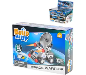 Zestaw konstrukcyjny BUILDMEUP Space Warrior / 30-35 elementów / 4 warianty konstrukcyjne / plastik / od 6 lat