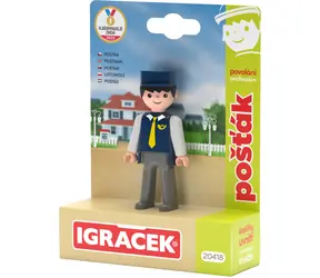 Zabawka figurka EFKO Listonosz / Seria Zawody / opakowanie, torba / od 3 lat
