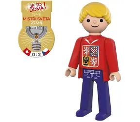 Koszulka kibica EFKO Player World Hockey Championship 2024 w kolorze czerwonym / Wysokość 7,5 cm / od 3 lat