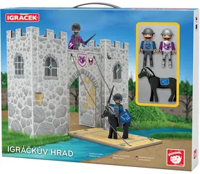 Zestaw EFKO Zamek Igráčka / 2 figurki Igráčka 7,5 cm / koń i akcesoria / od 3 lat
