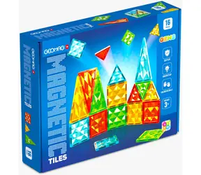 Geomag Magnetyczne Płytki Gems Zestaw magnetycznych klocków / 16 elementów / od 3 lat