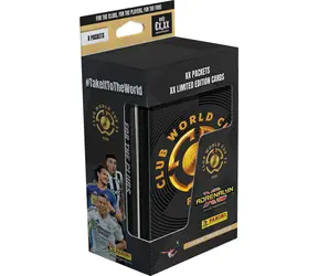 PANINI FIFA Club WORLD Cup 2025 Adrenalyn XL Tin Box / Karty kolekcjonerskie / 48 kart (8 boosterów)