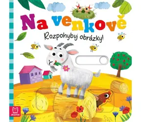 AKSJOMAT Flipbook „Ruszaj obrazkami!” Na wsi / 18x18 cm / 8 stron / 5 ruchomych elementów / od 3 lat