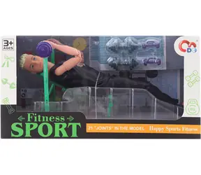 Orion Jointed Fitness Figure / Ławka do ćwiczeń + 5 hantli / od 3 lat