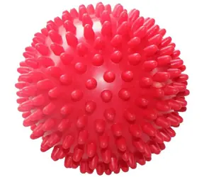 Piłka do masażu Merco Soft Hedgehog, czerwona / Pomoc w masażu / Średnica 9 cm