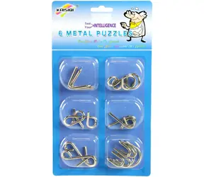 Zestaw puzzli metalowych Orion 6 elementów / Puzzle / Metalowe / Mix rodzajów / od 3 lat
